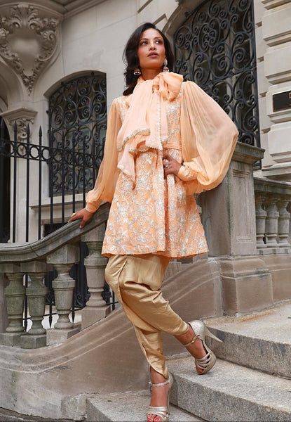 Siya - Peach peplum - Gotta work Suit