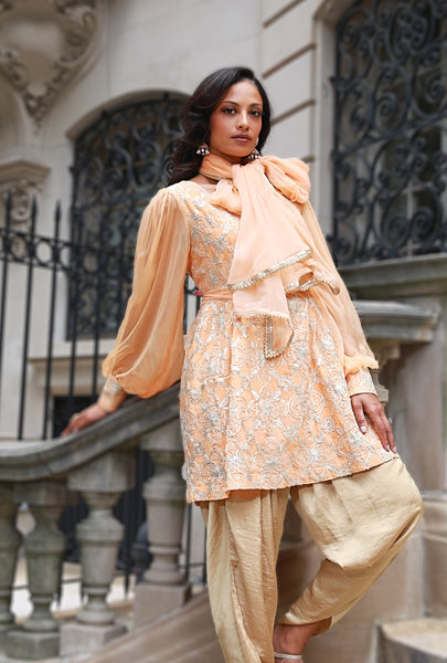 Siya - Peach peplum - Gotta work Suit