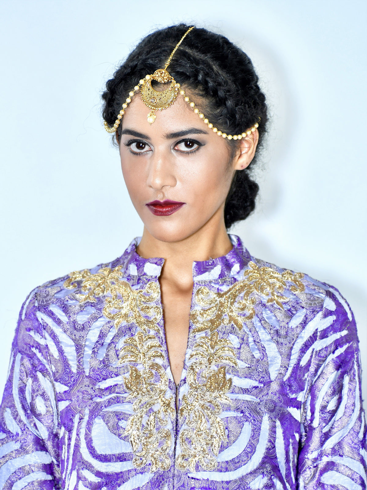 Ghoomar Gold Head Piece
