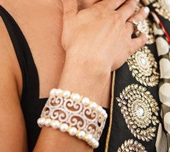 Gold-Pearl Cuff Bracelet- SOLD OUT