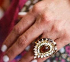 Kundan & Stone Look Statement Ring- SOLD OUT