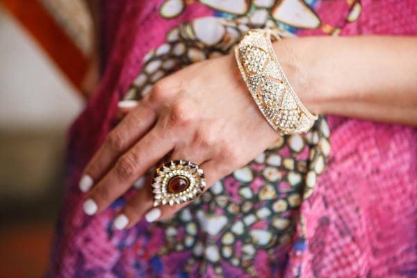 Kundan & Stone Look Statement Ring- SOLD OUT