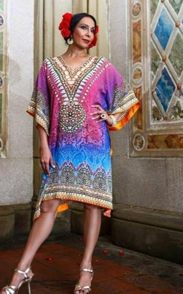 Exotic Regal Digital Print crepe Tunic- SOLD OUT